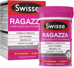 Swisse Linea Vitamine Minerali Multivitaminico Ragazza Integratore 60 Compresse