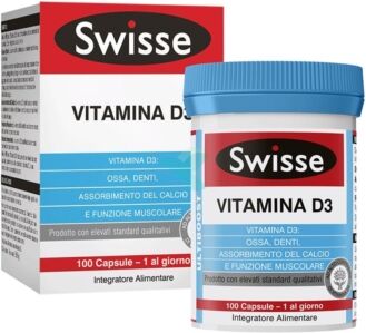 Swisse Linea Apparato Osteoarticolare Vitamina D3 Integratore 100 Capsule