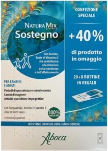 Aboca Linea Benessere Energia Natura Mix Sostegno Integratore 20 Buste+8 Omaggio