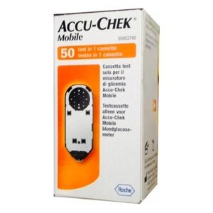 Roche Diabetes Care Italy Accu-Chek Linea Controllo Glicemia Mobile 50 Strisce Rilevatrici Plasma