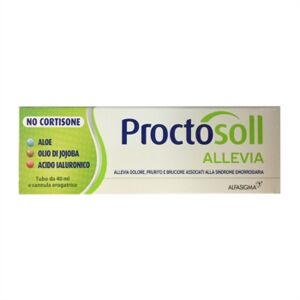 Alfasigma Proctosoll Allevia Crema Rettale Antiprurito 30 G