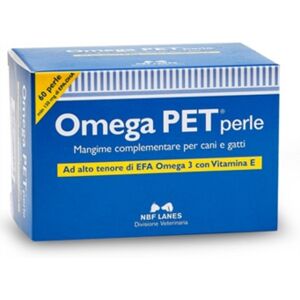 N.B.F. Lanes S.r.l. N.B.F. Lanes Linea Animali Domestici Omega Pet Integratore Cani E Gatti 60 Perle