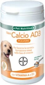 Bayer Veterinaria Bayer Pet Linea Animali Domestici Neo Calcio Ad3 Cani Integratore Polvere 200 G