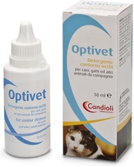 Candioli Veterinaria Candioli Linea Animali Domestici Optivet Detergente Oculare Cani Gatti 50 Ml