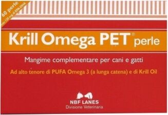 N.B.F. Lanes S.r.l. N.B.F. Lanes Linea Animali Domestici Krill Omega Pet Mangime Cani Gatti 60 Perle