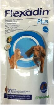 Vetoquinol Linea Animali Domestici Flexadin Plus Gatti Cani Piccoli 90 Tavolette