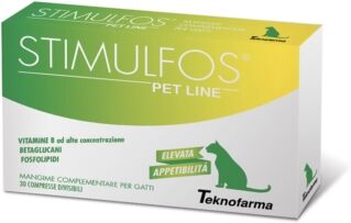 Teknofarma Linea Animali Domestici Stimulfos Pet Line Gatti Mangime 30 Compresse