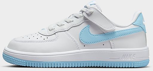 Nike Air Force 1 '07 LV8 Kids, White/White/Aquarius Blue White/White/Aquarius Blue Bambino taglia 27