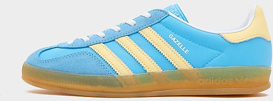 Adidas Gazelle Indoor Women's, Semi Blue Burst / Almost Yellow / Cloud White Semi Blue Burst / Almost Yellow / Cloud White Donna taglia 37 1/3