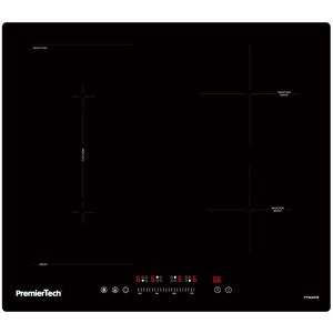 premiertech® <![cdata[pt604ifb premiertech piano cottura a induzione 4 zone timer, lock, boost & flexi]]>