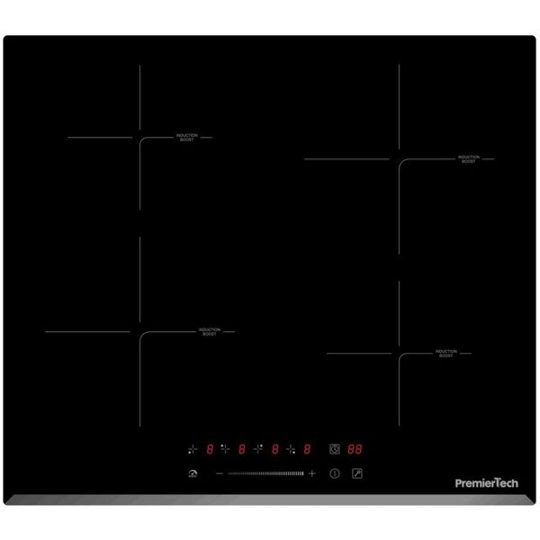 premiertech® <![cdata[pt-pc4i premiertech piano cottura a induzione da incasso 4 zone 60cm 7000watt slide touch control funzione boost led display vetro front edge]]>