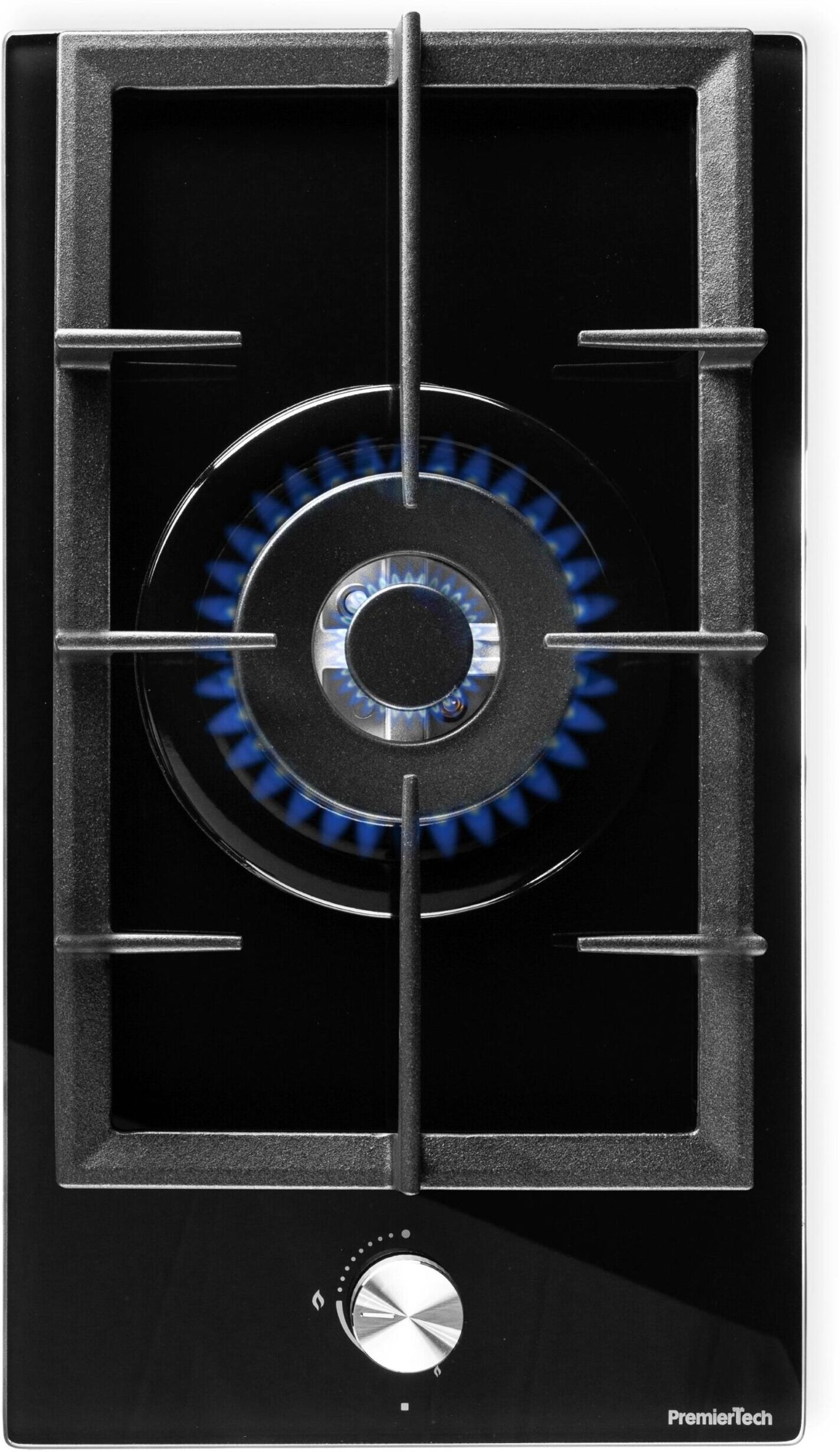 PremierTech® <![CDATA[PremierTech PC301G Piano Cottura a Gas 1 fuoco 30cm Vetro Nero 1 bruciatore Griglie in Ghisa]]>