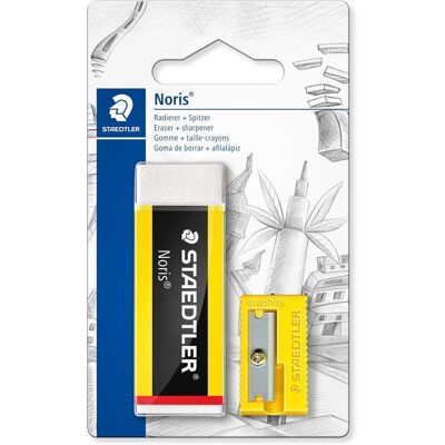Staedtler gomma da cancellare Noris ref 526 N-S1BK con temperamatite incluso Staedtler gomma da cancellare Noris ref 526 N-S1BK con temperamatite incluso