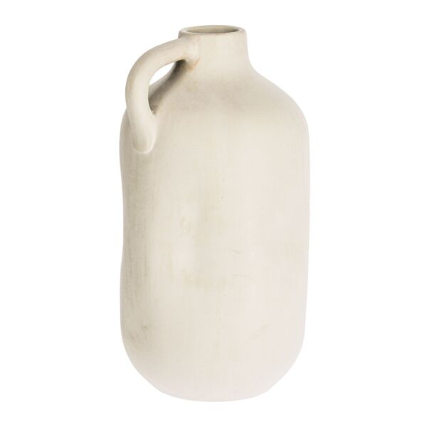 kave home vaso caetana in ceramica bianco da 55 cm
