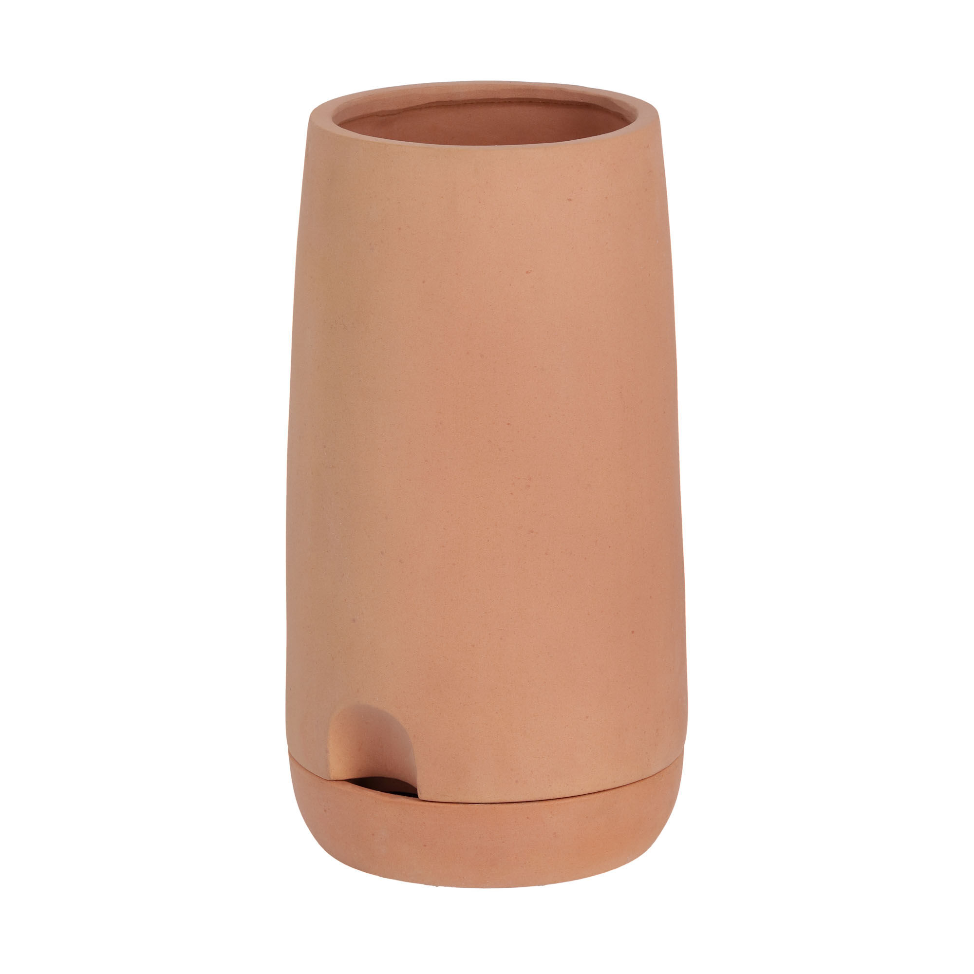 Kave Home Vaso grande Luigina autoirrigante in terracotta Ø 27 cm