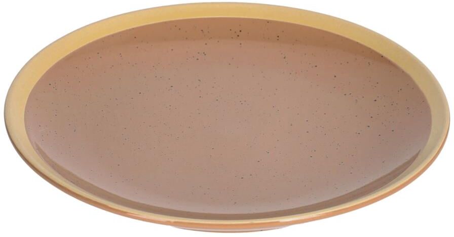 Kave Home Piatto da dessert Tilia in ceramica marrone chiaro