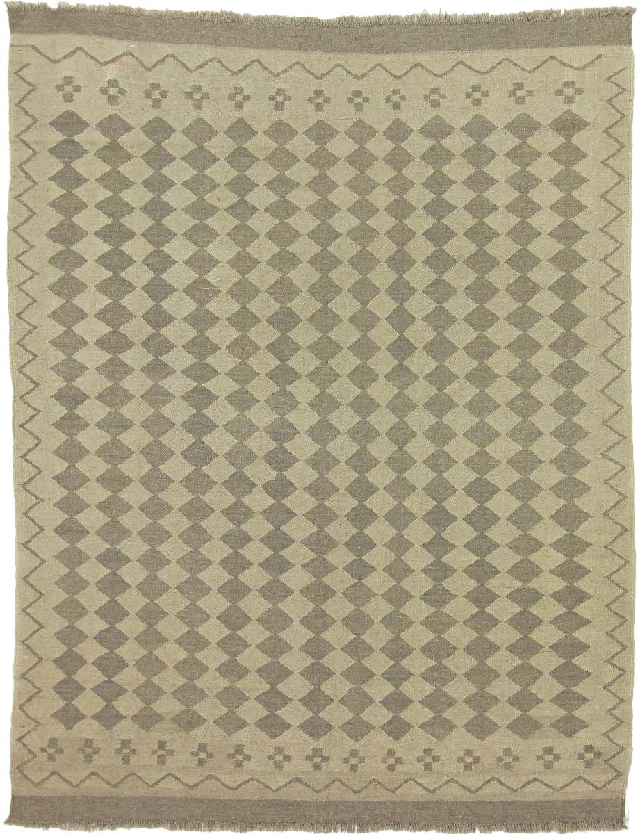 Nain Trading Tappeto Tessuto a Mano Kilim Afghan Heritage 192x148 Beige/Marrone Scuro (Lana, Afghanistan)