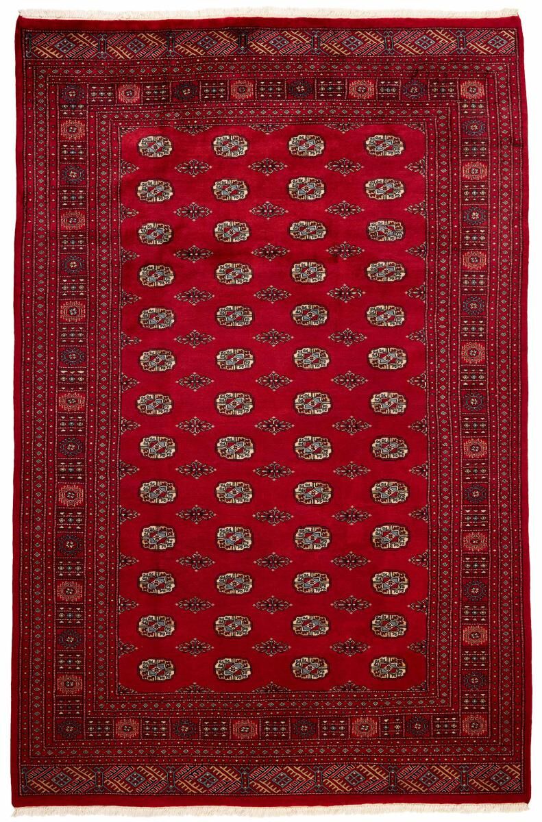 Nain Trading Tappeto Orientale Pakistan Buchara 2ply 307x200 Rosso Scuro/Viola (Lana / Seta, Pakistan, Annodato a mano)