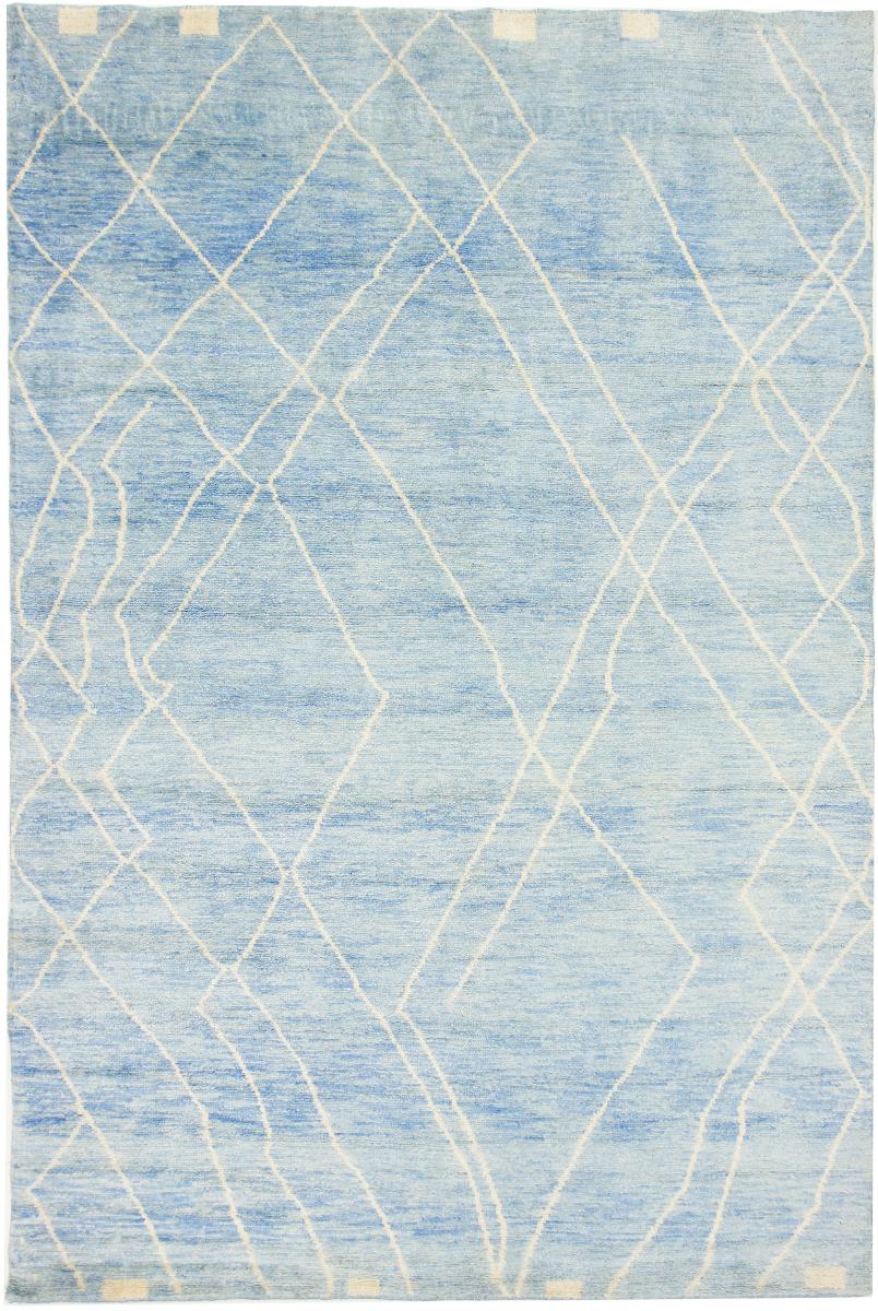 Nain Trading Tappeto Berber Maroccan Design 301x202 Moderna/Design Grigio/Azzurro (Annodato a mano, Lana, Pakistan) Nain Trading Tappeto Berber Maroccan Design 301x202 Moderna/Design Grigio/Azzurro (Annodato a mano, Lana, Pakistan)