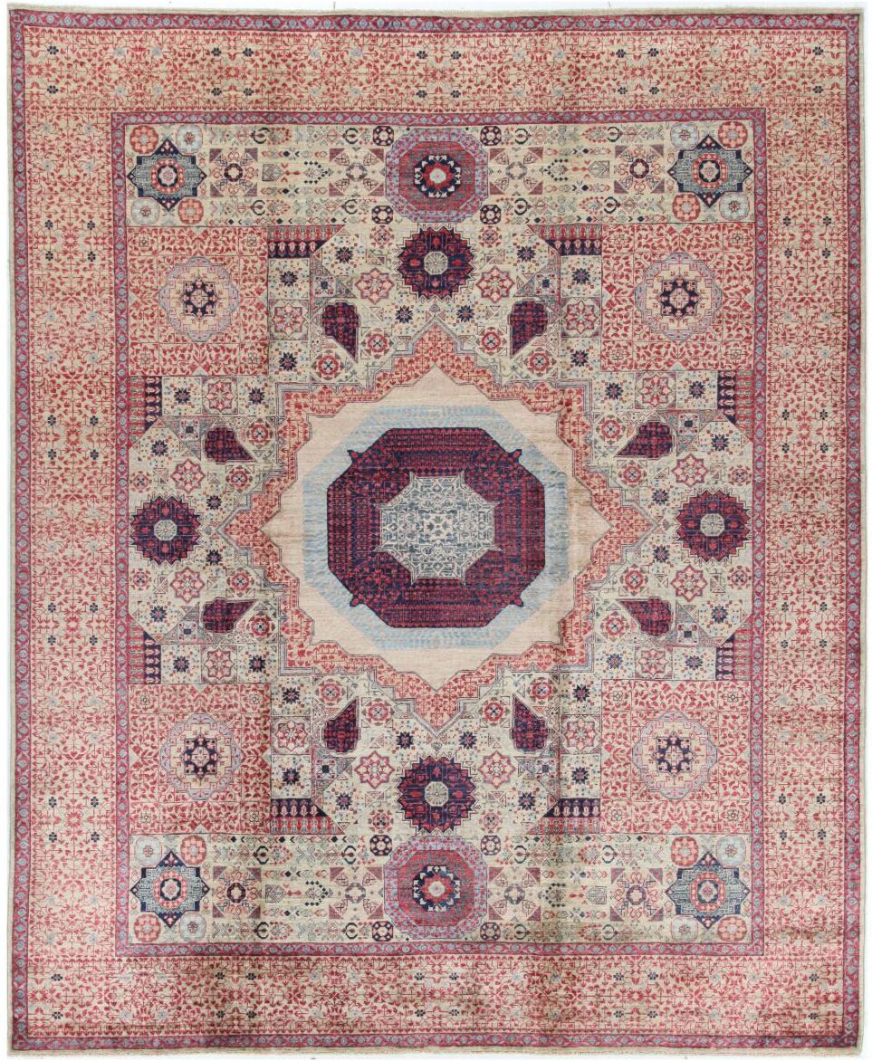 Nain Trading Tappeto Mamluk 298x239 Grigio/Rosa (Lana, Pakistan, Annodato a mano) Nain Trading Tappeto Mamluk 298x239 Grigio/Rosa (Lana, Pakistan, Annodato a mano)