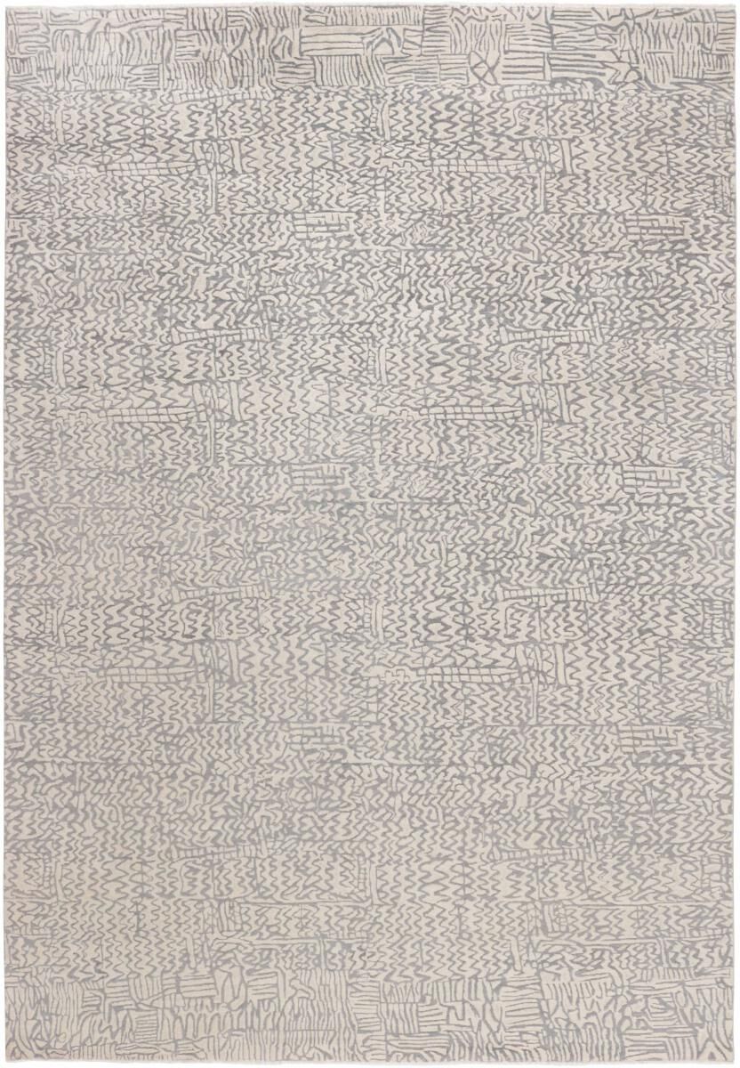 Nain Trading Tappeto Orientale Sindhi 353x248 Grigio/Beige (Seta Lana / Bambù, India, Annodato a mano) Nain Trading Tappeto Orientale Sindhi 353x248 Grigio/Beige (Seta Lana / Bambù, India, Annodato a mano)