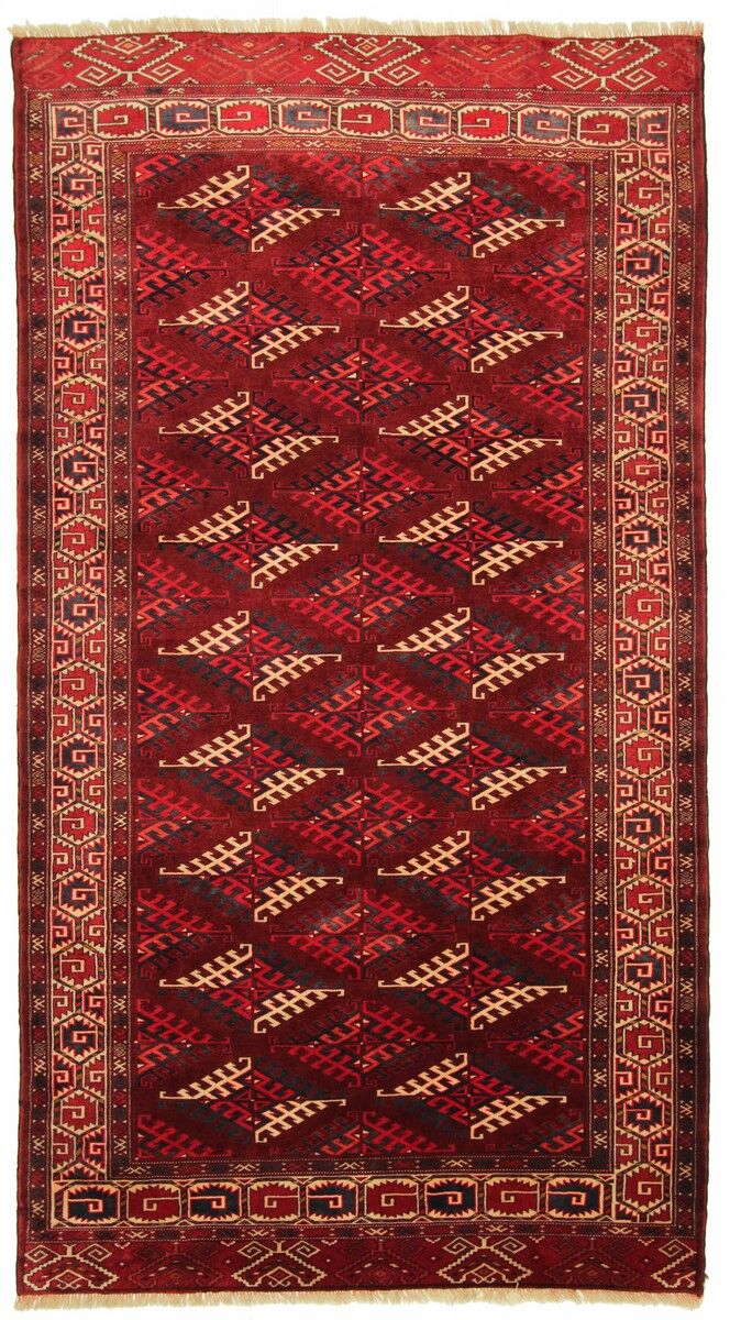 Nain Trading Tappeto Turkaman Vecchio 309x173 Marrone Scuro/Arancione (Lana, Persia/Iran, Annodato a mano)