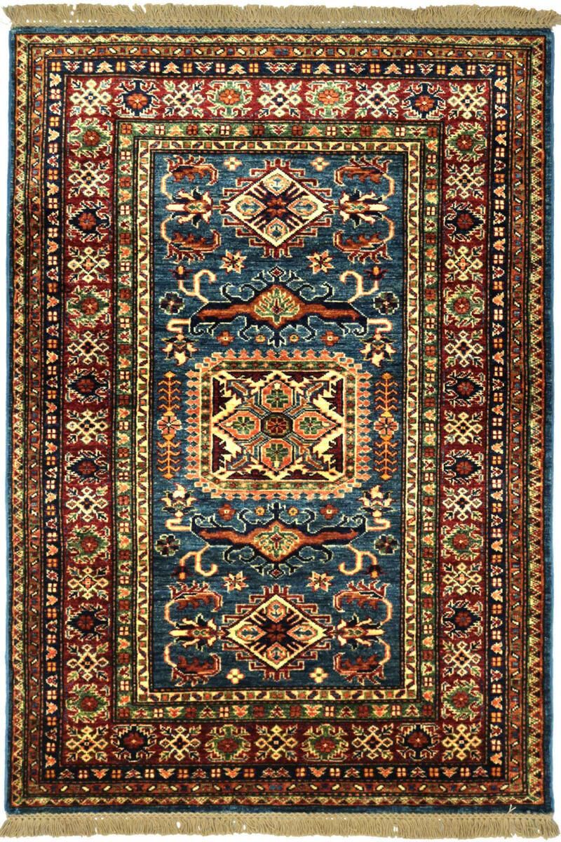 Nain Trading Tappeto Orientale Super Kazak 160x101 Grigio Scuro/Blu Scuro (Afghanistan, Lana, Annodato a mano) Nain Trading Tappeto Orientale Super Kazak 160x101 Grigio Scuro/Blu Scuro (Afghanistan, Lana, Annodato a mano)