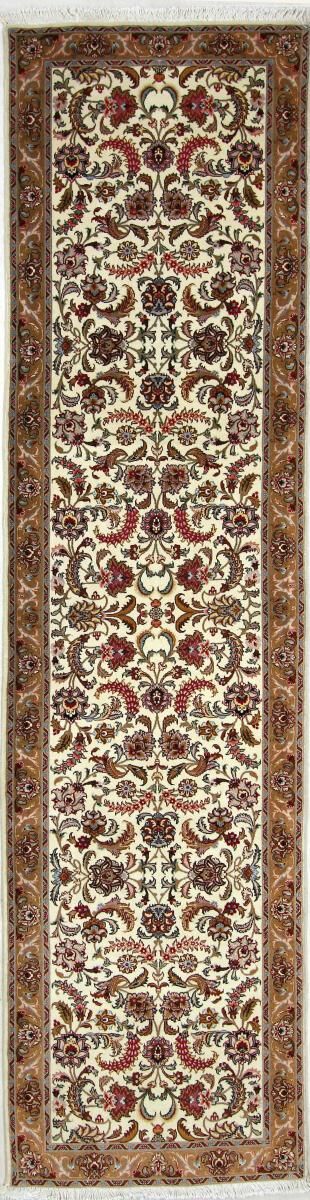 Nain Trading Tappeto Persiano Tabriz 60Raj 318x71 Corridore Grigio/Beige (Annodato a mano, Persia/Iran, Lana / Seta) Nain Trading Tappeto Persiano Tabriz 60Raj 318x71 Corridore Grigio/Beige (Annodato a mano, Persia/Iran, Lana / Seta)