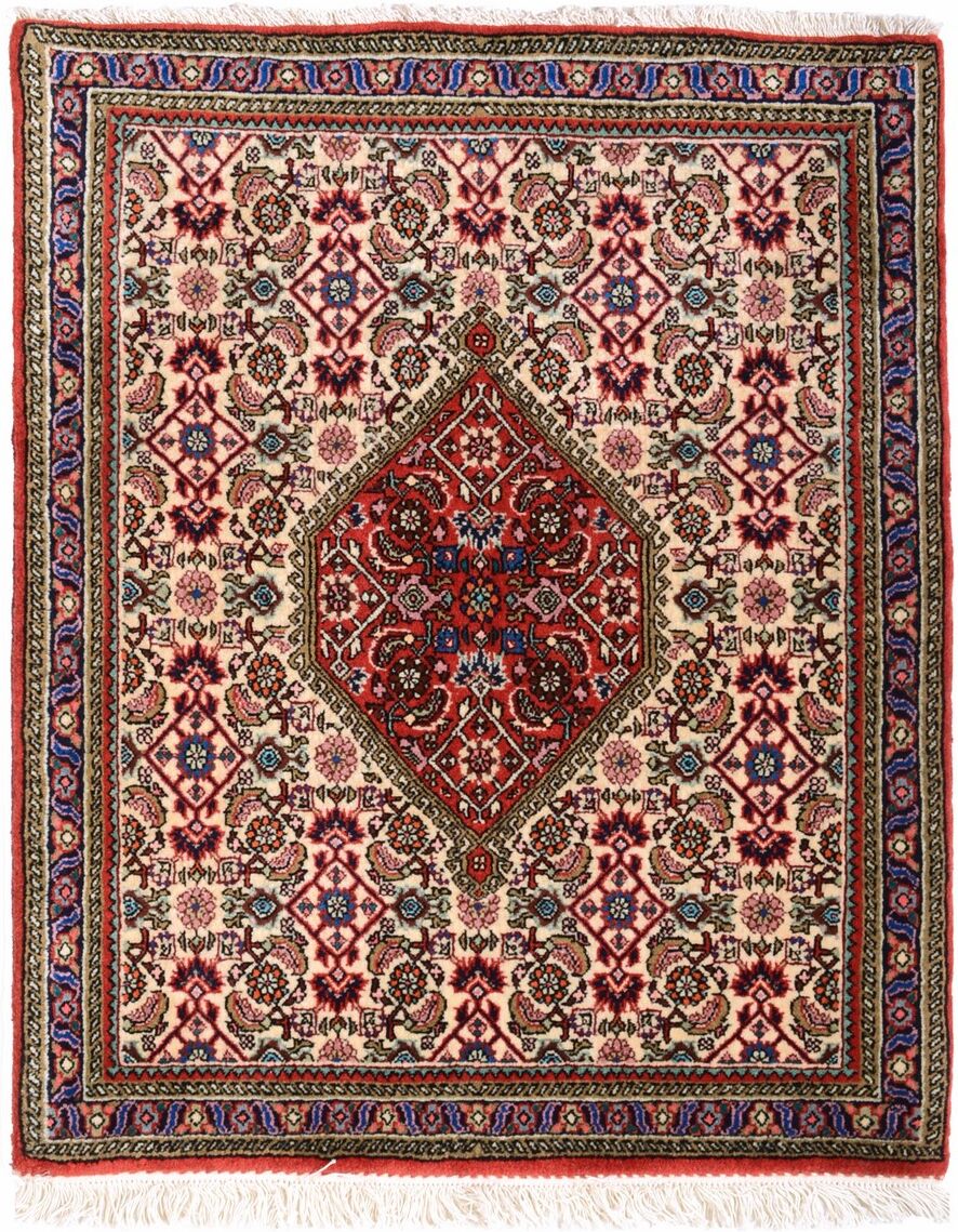 Nain Trading Tappeto Persiano Bidjar 89x72 Beige/Marrone Scuro (Annodato a mano, Persia/Iran, Lana) Nain Trading Tappeto Persiano Bidjar 89x72 Beige/Marrone Scuro (Annodato a mano, Persia/Iran, Lana)