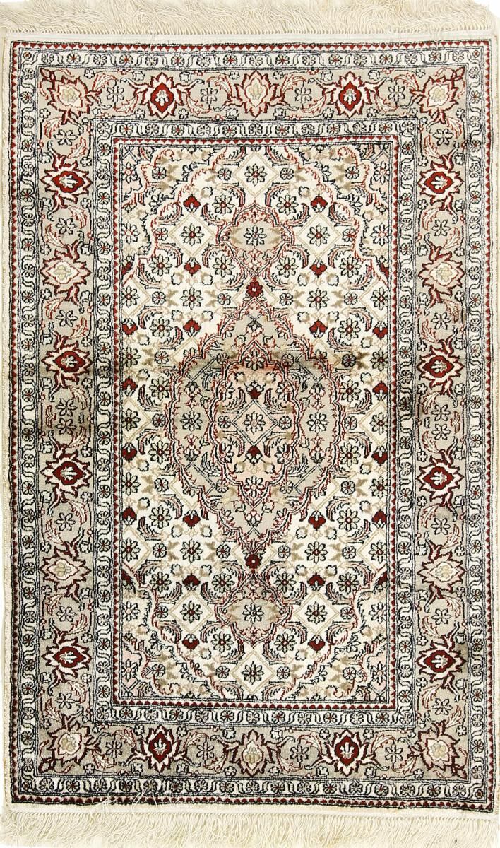 Nain Trading Tappeto Fatto A Mano Cinesi di Seta 119x77 Beige/Marrone Scuro (Seta, Persia/Iran) Nain Trading Tappeto Fatto A Mano Cinesi di Seta 119x77 Beige/Marrone Scuro (Seta, Persia/Iran)