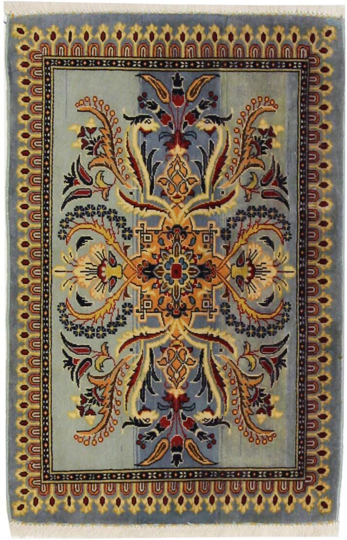 Nain Trading Tappeto Keshan 99x66 Grigio Scuro/Marrone (Lana, Persia/Iran, Annodato a mano) Nain Trading Tappeto Keshan 99x66 Grigio Scuro/Marrone (Lana, Persia/Iran, Annodato a mano)