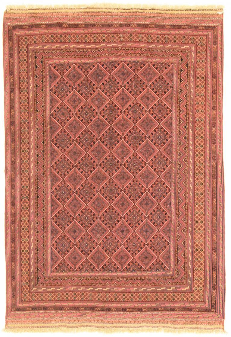 Nain Trading Tappeto Tessuto a Mano Kilim Sirjan 199x139 Beige/Rosa (Lana, Persia/Iran) Nain Trading Tappeto Tessuto a Mano Kilim Sirjan 199x139 Beige/Rosa (Lana, Persia/Iran)