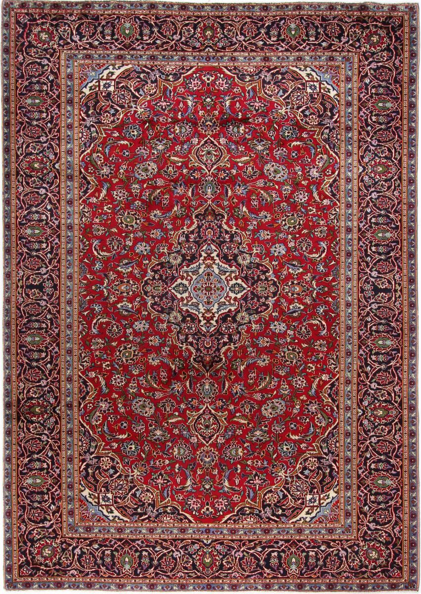 Nain Trading Tappeto Keshan 353x247 Marrone Scuro/Rosa (Lana, Persia/Iran, Annodato a mano)