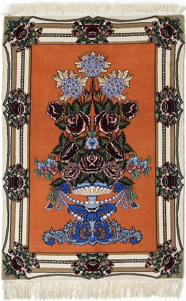 Nain Trading Tappeto Persiano Tabriz 50Raj 104x68 Beige/Arancione (Annodato a mano, Persia/Iran, Lana / Seta) Nain Trading Tappeto Persiano Tabriz 50Raj 104x68 Beige/Arancione (Annodato a mano, Persia/Iran, Lana / Seta)