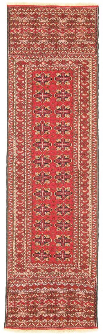 Nain Trading Tappeto Kilim Sirjan 287x82 Corridore Marrone Chiaro/Arancione (Pakistan, Tessuto a mano, Lana)