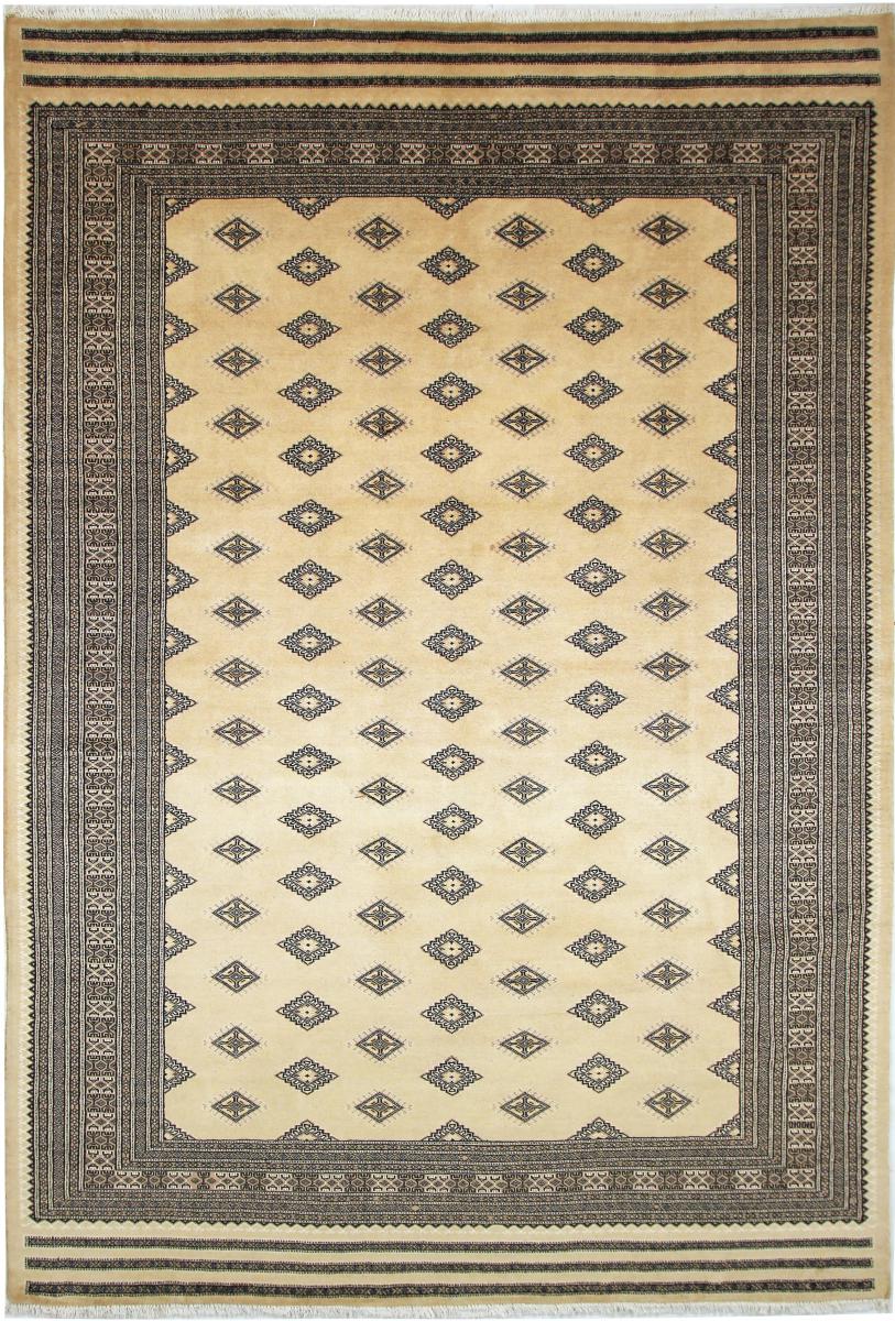 Nain Trading Tappeto Pakistan Buchara 3ply 298x207 Beige/Marrone Scuro (Lana / Seta, Pakistan, Annodato a mano)