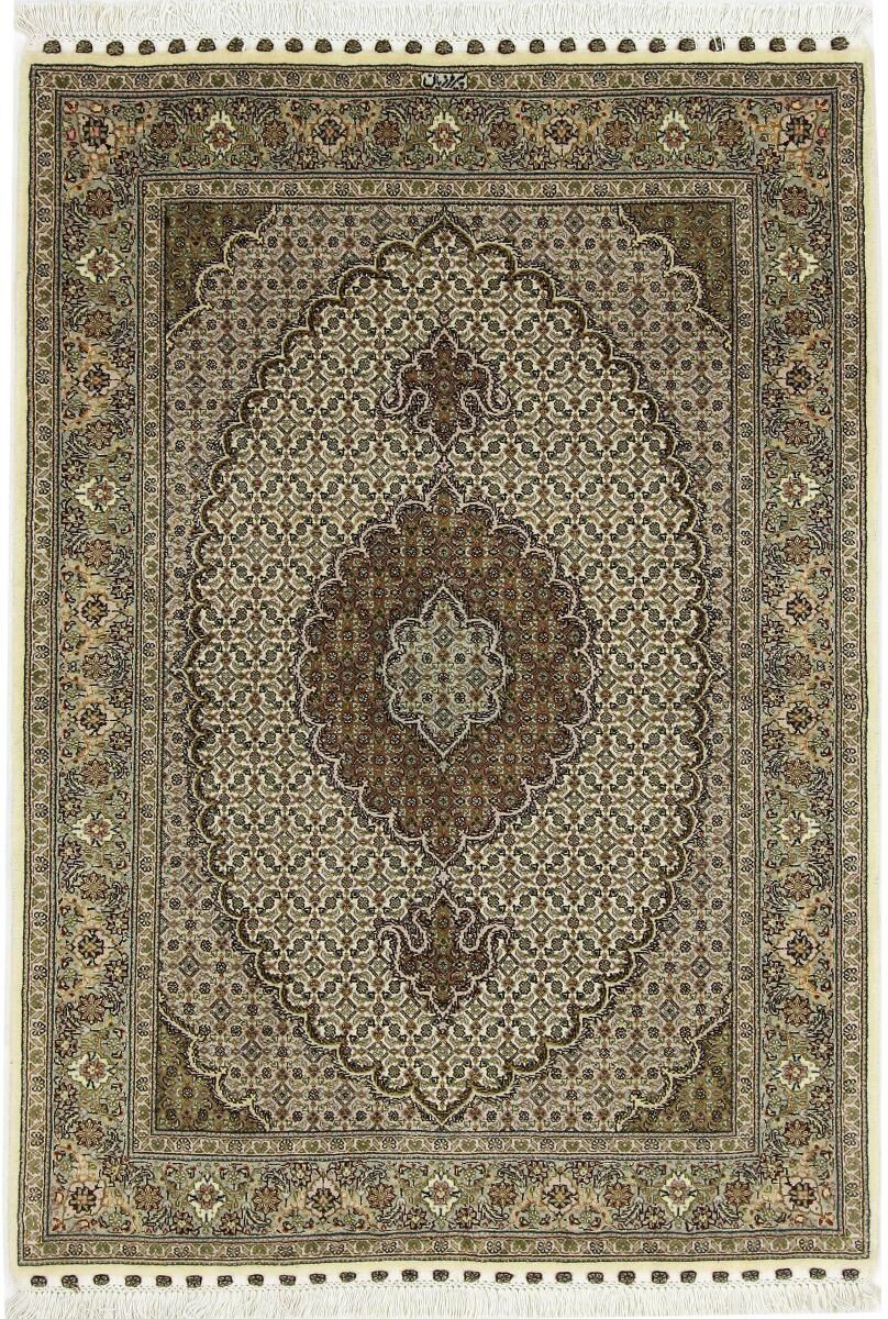Nain Trading Tappeto Tabriz Mahi 50Raj Firmato Pirouziyan 151x105 Grigio Scuro/Beige (Lana / Seta, Persia/Iran, Annodato a mano) Nain Trading Tappeto Tabriz Mahi 50Raj Firmato Pirouziyan 151x105 Grigio Scuro/Beige (Lana / Seta, Persia/Iran, Annodato a mano)