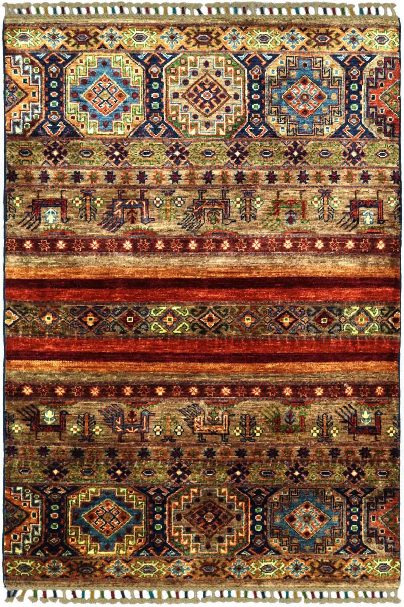 Nain Trading Tappeto Orientale Arijana Shaal 153x101 Grigio Scuro/Marrone (Lana, Pakistan, Annodato a mano) Nain Trading Tappeto Orientale Arijana Shaal 153x101 Grigio Scuro/Marrone (Lana, Pakistan, Annodato a mano)