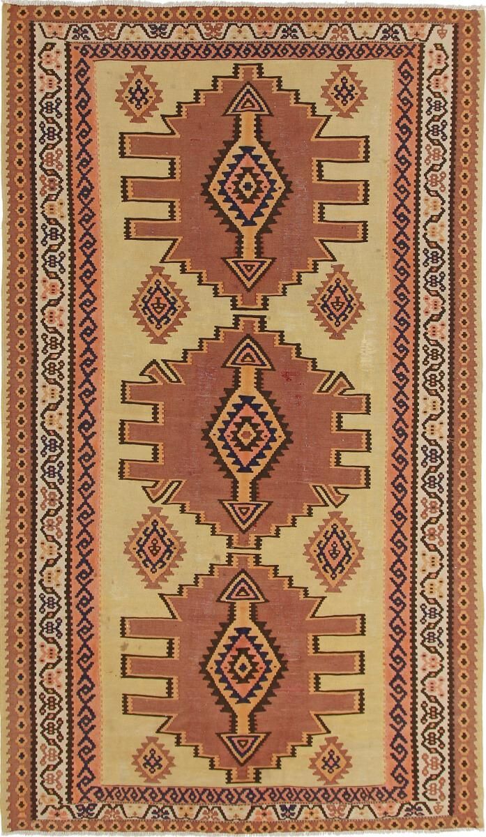 Nain Trading Tappeto Orientale Kilim Fars Azerbaijan Antico 306x178 Beige/Marrone (Persia/Iran, Lana, Tessuto a mano) Nain Trading Tappeto Orientale Kilim Fars Azerbaijan Antico 306x178 Beige/Marrone (Persia/Iran, Lana, Tessuto a mano)