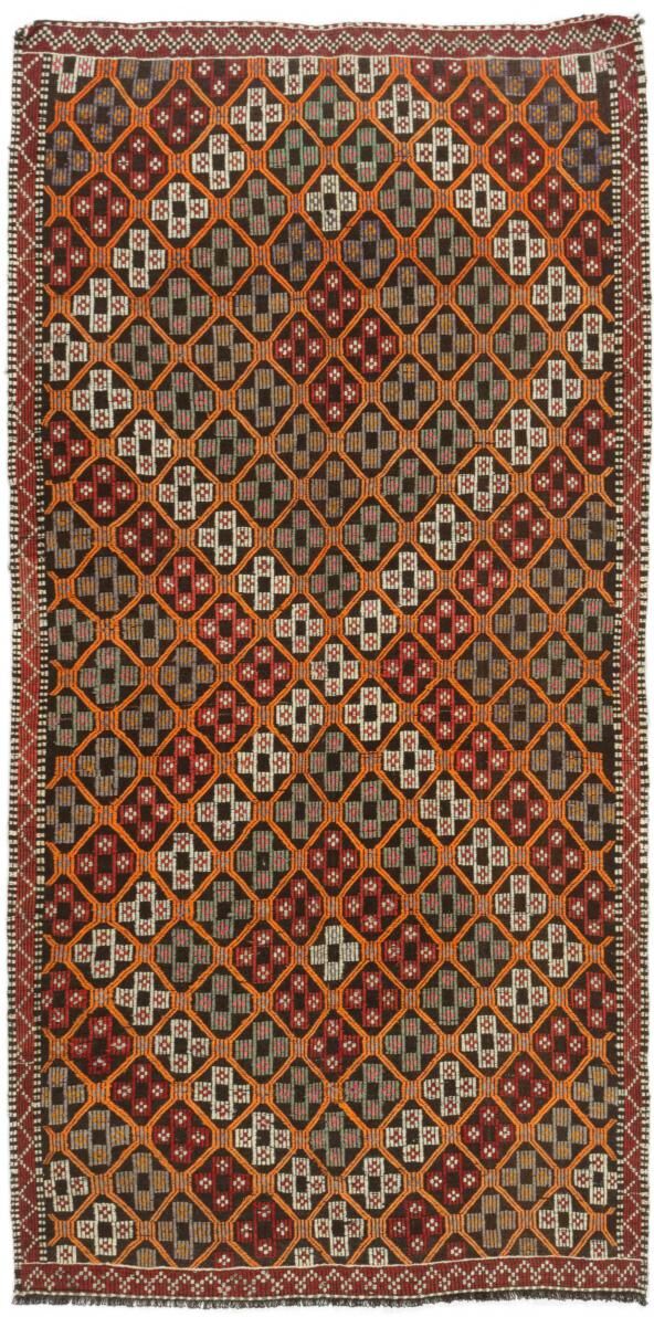 Nain Trading Tappeto Tessuto a Mano Kilim Fars Antico 302x151 Corridore Marrone/Ruggine (Lana, Persia/Iran) Nain Trading Tappeto Tessuto a Mano Kilim Fars Antico 302x151 Corridore Marrone/Ruggine (Lana, Persia/Iran)