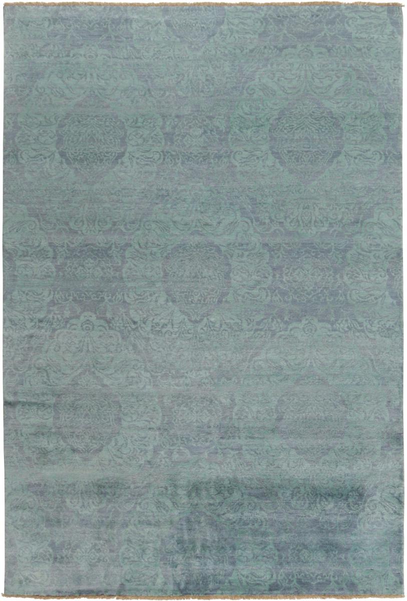 Nain Trading Tappeto Sindhi 241x163 Grigio Scuro/Blu (India, Annodato a mano, Seta Lana / Bambù) Nain Trading Tappeto Sindhi 241x163 Grigio Scuro/Blu (India, Annodato a mano, Seta Lana / Bambù)