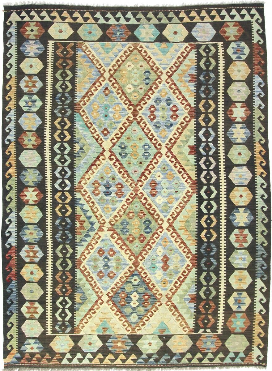 Nain Trading Tappeto Tessuto a Mano Kilim Afghan Heritage 246x184 Grigio Scuro/Marrone Scuro (Lana, Afghanistan) Nain Trading Tappeto Tessuto a Mano Kilim Afghan Heritage 246x184 Grigio Scuro/Marrone Scuro (Lana, Afghanistan)