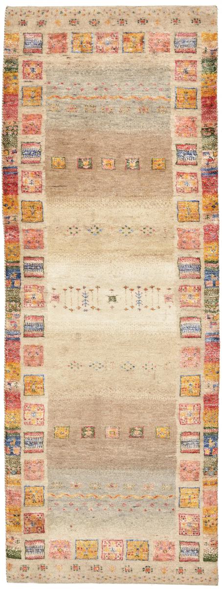 Nain Trading Tappeto Gabbeh Loribaft Design 203x70 Moderna/Design Corridore Beige/Rosa (Annodato a mano, Seta Lana / Bambù, India) Nain Trading Tappeto Gabbeh Loribaft Design 203x70 Moderna/Design Corridore Beige/Rosa (Annodato a mano, Seta Lana / Bambù, India)