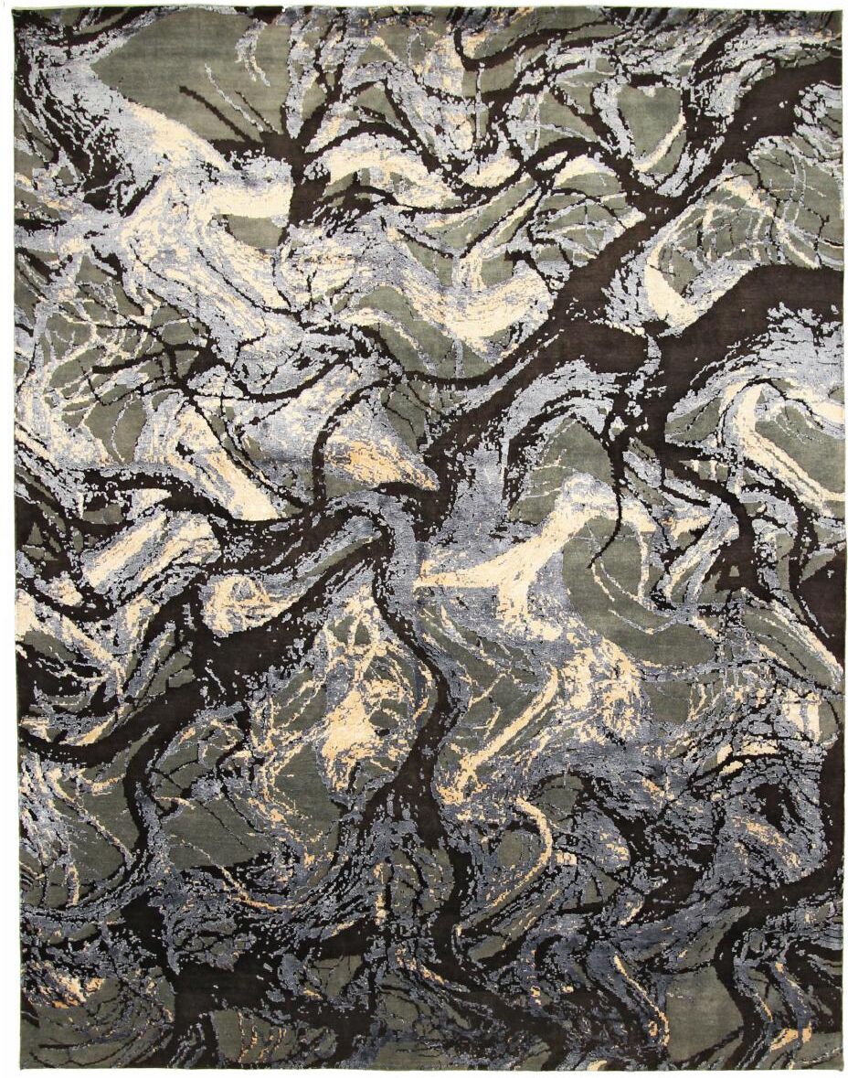 Nain Trading Tappeto Sadraa 308x245 Grigio Scuro/Marrone Scuro (India, Annodato a mano, Lana) Nain Trading Tappeto Sadraa 308x245 Grigio Scuro/Marrone Scuro (India, Annodato a mano, Lana)