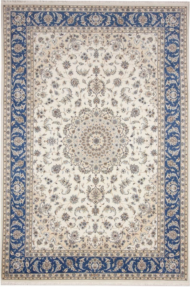 Nain Trading Tappeto Fatto A Mano Nain 9La Firmato 298x197 Grigio Scuro/Blu Scuro (Lana / Seta, Persia/Iran) Nain Trading Tappeto Fatto A Mano Nain 9La Firmato 298x197 Grigio Scuro/Blu Scuro (Lana / Seta, Persia/Iran)