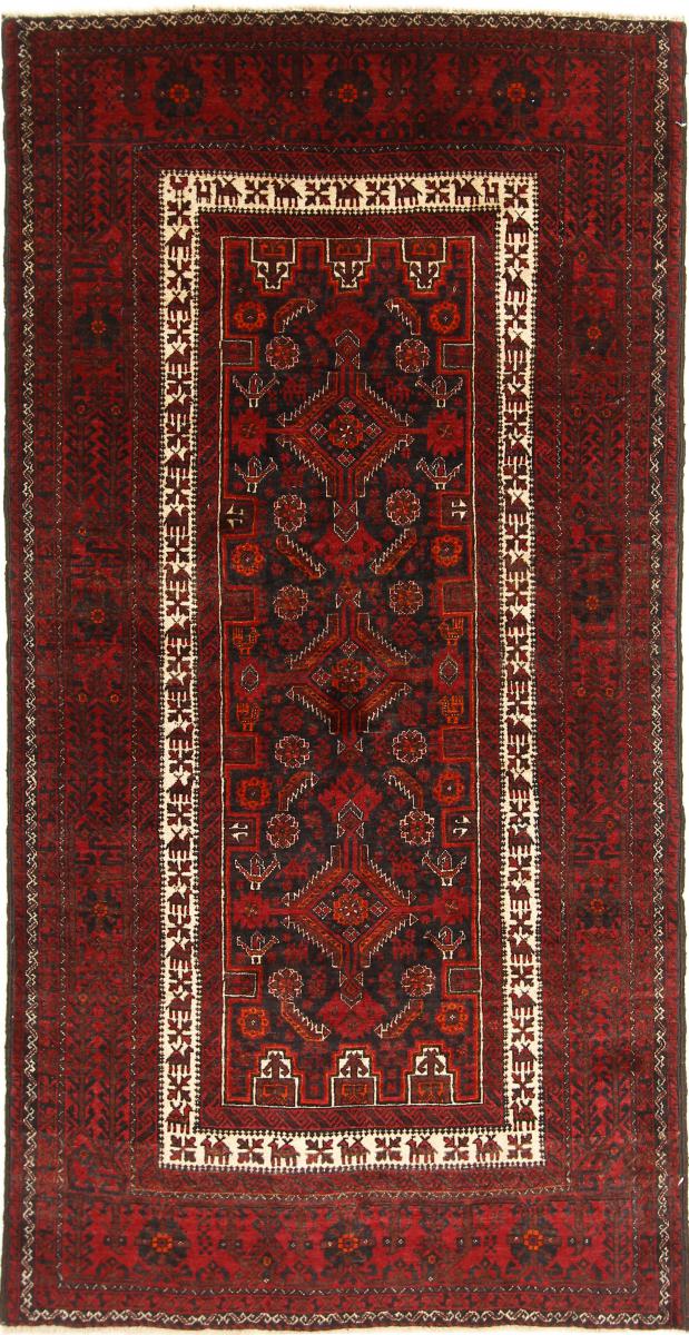 Nain Trading Tappeto Orientale Beluch 198x97 Corridore Marrone Scuro/Ruggine (Lana, Persia/Iran, Annodato a mano) Nain Trading Tappeto Orientale Beluch 198x97 Corridore Marrone Scuro/Ruggine (Lana, Persia/Iran, Annodato a mano)