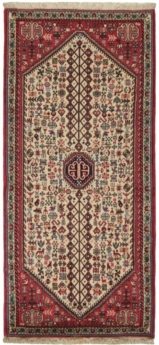 Nain Trading Tappeto Persiano Abadeh 153x73 Corridore Beige/Marrone Scuro (Annodato a mano, Persia/Iran, Lana) Nain Trading Tappeto Persiano Abadeh 153x73 Corridore Beige/Marrone Scuro (Annodato a mano, Persia/Iran, Lana)