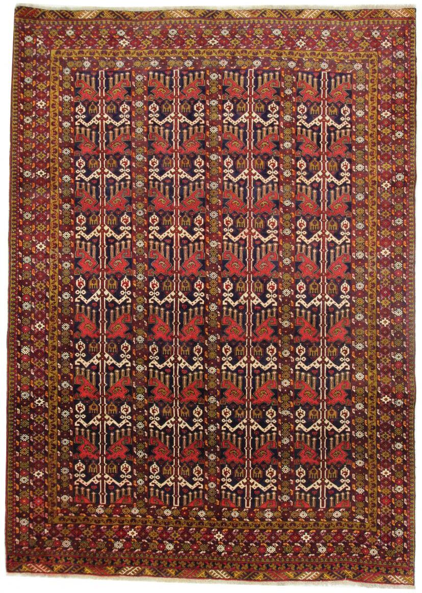 Nain Trading Tappeto Fatto A Mano Turkaman 284x199 Marrone/Rosso (Lana, Persia/Iran)