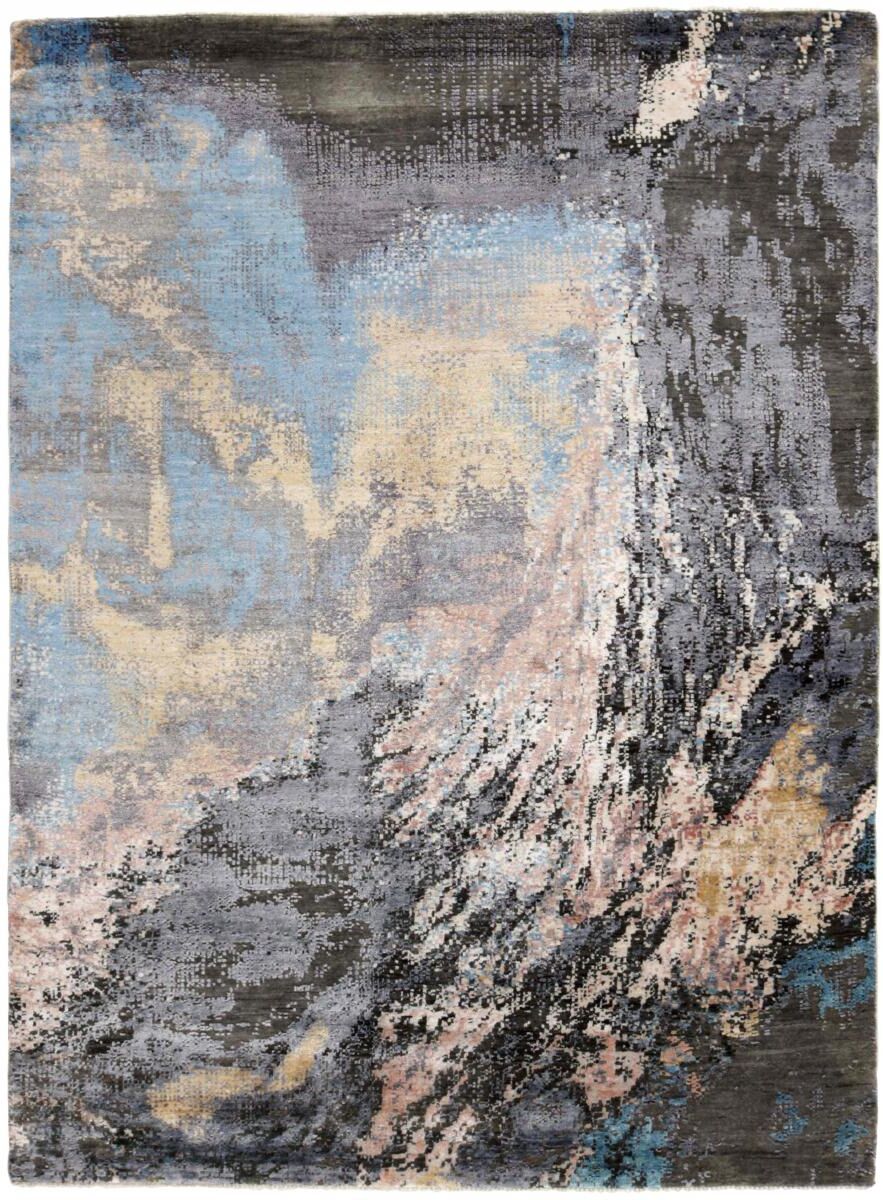 Nain Trading Tappeto Fatto A Mano Sadraa 255x351 Grigio Scuro/Beige (Lana / Viscosa, India) Nain Trading Tappeto Fatto A Mano Sadraa 255x351 Grigio Scuro/Beige (Lana / Viscosa, India)