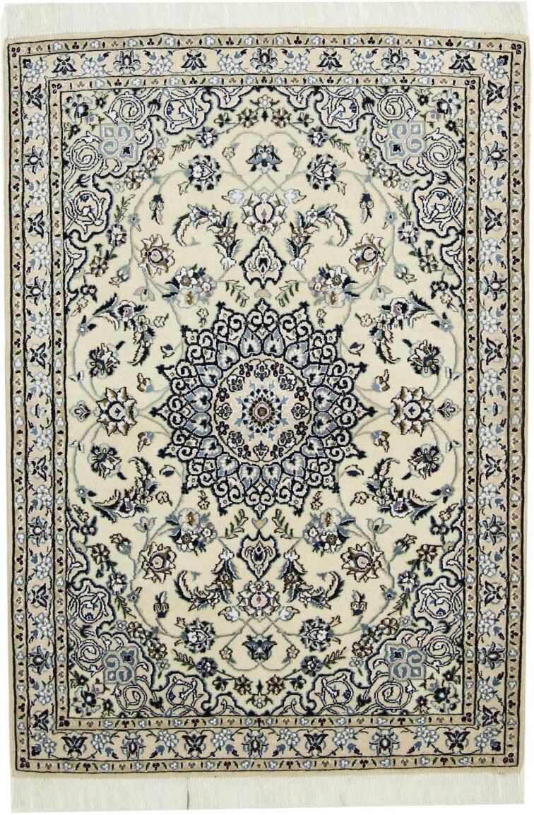 Nain Trading Tappeto Persiano Nain 9La 150x105 Grigio Scuro/Verde Oliva (Annodato a mano, Persia/Iran, Lana / Seta) Nain Trading Tappeto Persiano Nain 9La 150x105 Grigio Scuro/Verde Oliva (Annodato a mano, Persia/Iran, Lana / Seta)